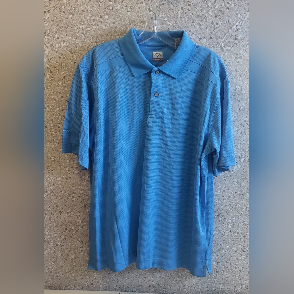 Callaway Golf Polo Mens Performance  , C-Tech,.Blue  Moisture Wick,‎ Size M